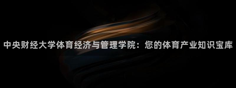 必一体育运动官网：中央财经大学体育经济与管理学院：您的体育产