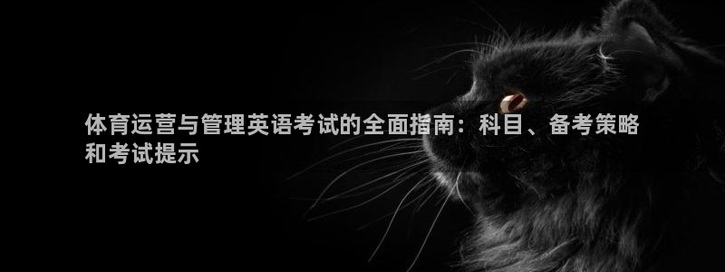 必一体育官网网址：体育运营与管理英语考试的全面指南：科目、备